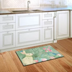 Easter Bunny And Tulips Primitive Doormat Floral 30" X 18" Briarwood Lane -Northlight Store GUEST bf969aa6 c116 402c 93ed 14e01cdc56a3