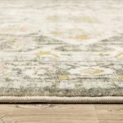 2'x8' Runner Salina Vintage Medallion Area Rug Gray/Gold - Captiv8e Designs -Northlight Store GUEST c3b5a95a dc4c 4044 a860 525dc42af3f4