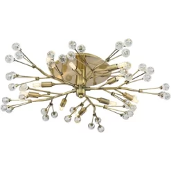 Possini Euro Design Ceiling Light Semi Flush Mount Fixture LED Brass 27 1/2" Wide 10-Light Crystal Berry For Living Room 12 Possini Euro Design Ceiling Light Semi Flush Mount Fixture LED Brass 27 1/2" Wide 10-Light Crystal Berry For Living Room -Northlight Store GUEST c41857f5 626a 4dda a835 2734a4fd62aa