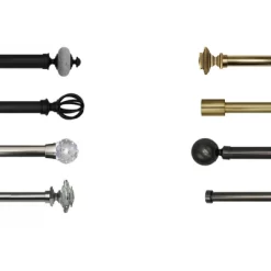 Linen Avenue Grey Stone Cap Single And Double Window Curtain Rod Set -Northlight Store GUEST c4b78eac 9320 4f0a a63a 03a7c0adbf46 1