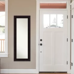 20" X 54" Non-Beveled Portico Espresso Wood On The Door Mirror - Amanti Art -Northlight Store GUEST c4f7980b cdd8 42eb aefd 43dde990d349