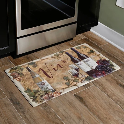 36" X 20" PVC Vino Anti-Fatigue Kitchen Floor Mat - J&V Textiles 1 36" X 20" PVC Vino Anti-Fatigue Kitchen Floor Mat - J&V Textiles