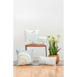 C&F Home 18" X 9" Seafoam Blue Coral Oblong Embellished Throw Pillow -Northlight Store GUEST c5ecb468 4f70 4d72 94ea b2c715fe2c75