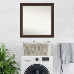 31" X 31" Non-Beveled Lara Bronze Wood Wall Mirror - Amanti Art -Northlight Store GUEST c5f3a63d 9f88 47ba b4fd 8edcd384a6ff