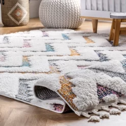 2'8"x8' Rumi High-Low Chevron Tassel Area Rug Beige Runner - NuLOOM 11 2'8"x8' Rumi High-Low Chevron Tassel Area Rug Beige Runner - NuLOOM -Northlight Store GUEST c65a620d 2020 4dae a3f3 b56e6cfd149f