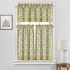 2pk 52"x36" Paisley Verveine Window Tiers Green - Waverly