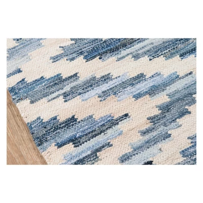 2'3"x8' Runner Geometric Woven Blue - Novogratz By Momeni 2 2'3"x8' Runner Geometric Woven Blue - Novogratz By Momeni - Image 2