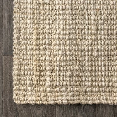 Hiro Hand Woven Chunky Jute Area Rug - JONATHAN Y 3 Hiro Hand Woven Chunky Jute Area Rug - JONATHAN Y - Image 3
