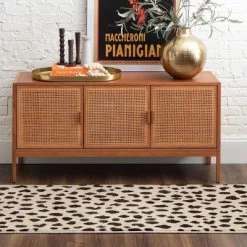 Daffodil Leopard Print Woven Rug - Threshold™ -Northlight Store GUEST ca6f0185 7f07 4025 bbdb 2103d7e23c18