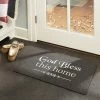J&V TEXTILES "God Bless This Home" Outdoor Rubber Doormat 18" X 30"