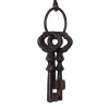 Set Of 3 Metal Keys Wall Decors With Locks Black - Olivia & May