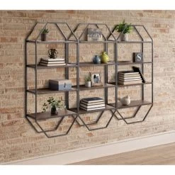 Adela Wood/Metal Decorative Wall Shelf - Kate & Laurel All Things Decor -Northlight Store GUEST caf10bb7 5e56 43ef 8abc 8b078efec0bf