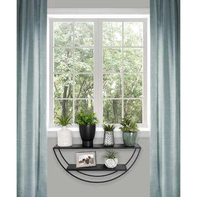 26" X 11" Tancill Half Circle Wall Shelf - Kate & Laurel All Things Decor 4 26" X 11" Tancill Half Circle Wall Shelf - Kate & Laurel All Things Decor - Image 4