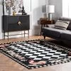Angla Rooster Kitchen Area Rug Black - NuLOOM