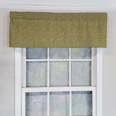 RLF Home Cabana Trellis Window Treatment Tailored Premium Quality Valance 3" Rod Pocket 50" X 14" Yellow 1 RLF Home Cabana Trellis Window Treatment Tailored Premium Quality Valance 3" Rod Pocket 50" X 14" Yellow