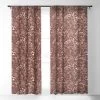 Ninola Design Botanical Collection Organic Holiday Single Panel Sheer Window Curtain - Deny Designs