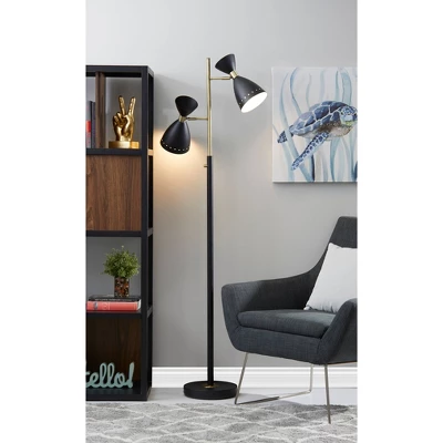 Oscar Tree Lamp Black - Adesso 1 Oscar Tree Lamp Black - Adesso