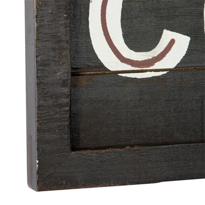 Farmhouse Wood Coffee Sign Wall Decor Brown - Olivia & May 2 Farmhouse Wood Coffee Sign Wall Decor Brown - Olivia & May - Image 2