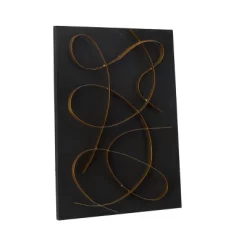 Metal Abstract Overlapping Lines Wall Decor With Gold Backing - CosmoLiving By Cosmopolitan -Northlight Store GUEST ce7d6586 3abf 4863 9a91 b97927916b33