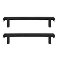24" Set Of 2 Floating Wall Decor Display Ledge Shelves Black - Danya B. -Northlight Store GUEST ceacd826 e8f8 4e69 a239 1639767394e3