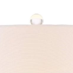 360 Lighting Solange Modern Table Lamps 25" High Set Of 2 Stacked Crystal Glass Silver White Tapered Drum Shade For Bedroom Living Room Nightstand -Northlight Store GUEST cee4c8a9 604a 48bf a94e 4d83b38b46c9