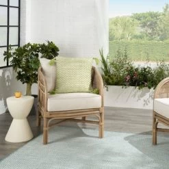 18"x18" Loops Striped Square Throw Pillow With Tassels - Mina Victory -Northlight Store GUEST d209e68e 1f50 4813 a22b b0d66becd573