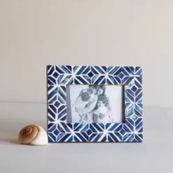 4x6 Inches Blue Wood, Resin & Glass Photo Frame - Foreside Home & Garden 13 4x6 Inches Blue Wood, Resin & Glass Photo Frame - Foreside Home & Garden -Northlight Store GUEST d3165166 a656 43ac 9664 5e2393754762