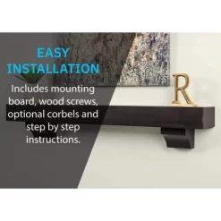 Mantels Direct Breckenridge Rustic Distressed Wood Fireplace Mantel Wall Shelf -Northlight Store GUEST d3429d72 901d 428e 9d8a 902ae4e7a0f6