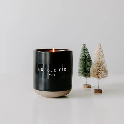 Sweet Water Decor Frasier Fir 12oz Black Stoneware Candle 2 Sweet Water Decor Frasier Fir 12oz Black Stoneware Candle - Image 2
