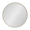 28" X 28" Gwendolyn Round Beaded Accent Wall Mirror Gold - Kate & Laurel All Things Decor