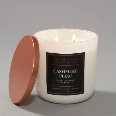 12oz Jar Candle Cashmere Plum - The Collection By Chesapeake Bay Candle 3 12oz Jar Candle Cashmere Plum - The Collection By Chesapeake Bay Candle - Image 3