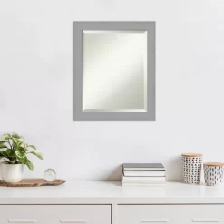 20" X 24" Brushed Nickel Framed Wall Mirror Silver - Amanti Art -Northlight Store GUEST d51c44bb e9e3 4c74 9b68 66ff82b5a701