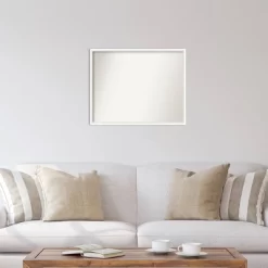 29" X 23" Non-Beveled Lucie White Wood Wall Mirror - Amanti Art -Northlight Store GUEST d6d3c489 137a 4a92 abac e5377609fd6b