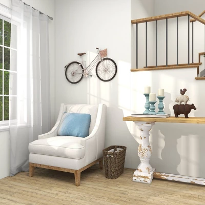 Metal Bike Wall Decor With Seat, Basket And Handles - Olivia & May 2 Metal Bike Wall Decor With Seat, Basket And Handles - Olivia & May - Image 2