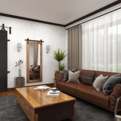 Wood Wall Mirror With Metal Hanging Rod Brown - Olivia & May -Northlight Store GUEST da50d899 4e0b 4d03 81b2 fdf1257a0b76