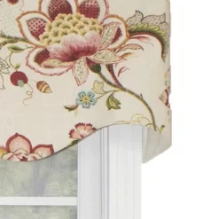 Ophelia Regal Style 3" Rod Pocket Valance 50" X 17" Multicolor By RLF Home