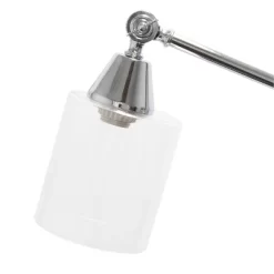 Swing Arm Floor Lamp With Glass Cylindrical Shade Chrome - Lalia Home -Northlight Store GUEST db0cce00 c561 46db 8fd0 9dc4cda498f9