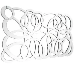 Glass Abstract Wall Mirror Silver - The Novogratz -Northlight Store GUEST dcba0cd7 a6b6 43be 94fd 8a5ad6f1f3c0