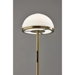 Juliana Floor Lamp With Smart Switch Antique Brass (Includes LED Light Bulb) - Adesso -Northlight Store GUEST dd3f5293 01ba 4cfa b1f4 603224060f14