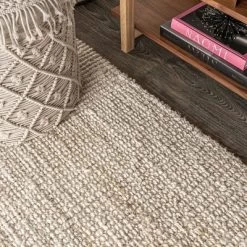 Hiro Hand Woven Chunky Jute Area Rug - JONATHAN Y 12 Hiro Hand Woven Chunky Jute Area Rug - JONATHAN Y -Northlight Store GUEST dddbcc01 c76f 40fa a03e 362429622471