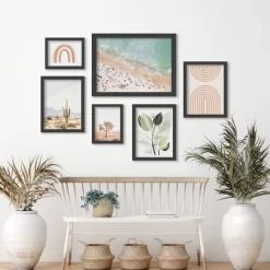 (Set Of 6) Framed Prints Gallery Wall Art Set Pastel Beach By Sisi And Seb - Americanflat -Northlight Store GUEST de196aaa 7835 4c8f be35 542ee35f3537