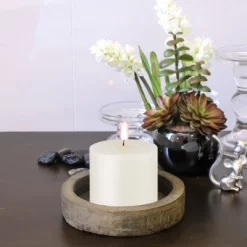 6pk Unscented Flat Top Smooth Pillar Candles White - Stonebriar Collection -Northlight Store GUEST dfbcaac8 6e91 403b 9bdc b36c347a7255