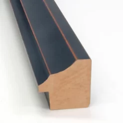 20" X 26" Non-Beveled Dark Bronze Scoop Wood Wall Mirror - Amanti Art