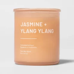 Glass Jar Jasmine And Ylang Candle Orange - Threshold™ -Northlight Store GUEST e0062fa1 a715 4c57 8af9 3bb2b339e1cb