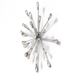 (Set Of 3) 10" X 10" Acrylic Burst Wall Decor - Stratton Home Décor