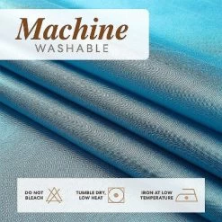 Kate Aurora Montauk Accents 2 Piece Turquoise Blue Lightweight Sheer Grommet Top Window Curtain Panels