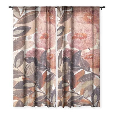 Viviana Gonzalez Nature Love Botanical 3 Single Panel Sheer Window Curtain - Deny Designs 2 Viviana Gonzalez Nature Love Botanical 3 Single Panel Sheer Window Curtain - Deny Designs - Image 2
