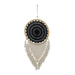 42" X 16" Cotton Macrame Handmade Intricately Woven Dreamcatcher Wall Decor With Beaded Fringe Tassels Black - Olivia & May 7 42" X 16" Cotton Macrame Handmade Intricately Woven Dreamcatcher Wall Decor With Beaded Fringe Tassels Black - Olivia & May -Northlight Store GUEST e2e3a253 85ca 4a48 8029 d0f27269a0ec