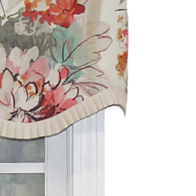 Kira Ruffle Provance 3" Rod Pocket Valance 50" X 16" Multicolor By RLF Home 1 Kira Ruffle Provance 3" Rod Pocket Valance 50" X 16" Multicolor By RLF Home