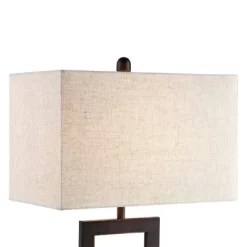 360 Lighting Todd Modern Table Lamps 30" Tall Set Of 2 Bronze With USB And AC Power Outlet In Base Oatmeal Shade For Bedroom Living Room Bedside Desk -Northlight Store GUEST e3fc4773 f079 4fb4 a909 ecb900471204
